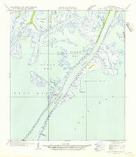 Southwest Pass Louisiana Historical topographic map, 1:31680 scale, 7.5 X 7.5 Minute, Year 1954