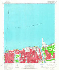 Spanish Fort Louisiana Historical topographic map, 1:24000 scale, 7.5 X 7.5 Minute, Year 1965