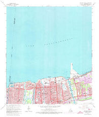 Spanish Fort Louisiana Historical topographic map, 1:24000 scale, 7.5 X 7.5 Minute, Year 1965