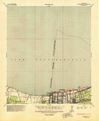 Spanish Fort Louisiana Historical topographic map, 1:62500 scale, 15 X 15 Minute, Year 1936