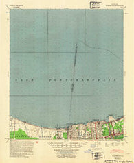 Spanish Fort Louisiana Historical topographic map, 1:62500 scale, 15 X 15 Minute, Year 1953