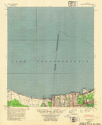Spanish Fort Louisiana Historical topographic map, 1:62500 scale, 15 X 15 Minute, Year 1953