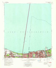 Spanish Fort Louisiana Historical topographic map, 1:62500 scale, 15 X 15 Minute, Year 1967