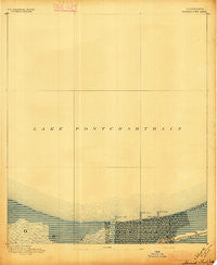 Spanish Fort Louisiana Historical topographic map, 1:62500 scale, 15 X 15 Minute, Year 1891