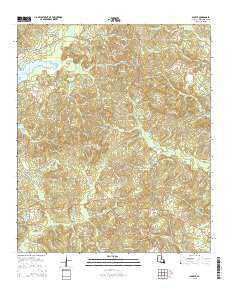Sparta Louisiana Current topographic map, 1:24000 scale, 7.5 X 7.5 Minute, Year 2015