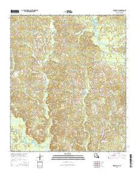 Spearsville Louisiana Current topographic map, 1:24000 scale, 7.5 X 7.5 Minute, Year 2015