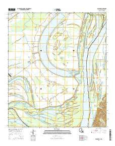 Spokane Louisiana Current topographic map, 1:24000 scale, 7.5 X 7.5 Minute, Year 2015