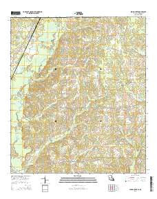 Spring Creek Louisiana Current topographic map, 1:24000 scale, 7.5 X 7.5 Minute, Year 2015