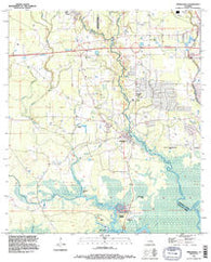 Springfield Louisiana Historical topographic map, 1:24000 scale, 7.5 X 7.5 Minute, Year 1994