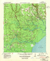 Springfield Louisiana Historical topographic map, 1:62500 scale, 15 X 15 Minute, Year 1939