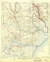 Springfield Louisiana Historical topographic map, 1:62500 scale, 15 X 15 Minute, Year 1934