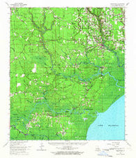 Springfield Louisiana Historical topographic map, 1:62500 scale, 15 X 15 Minute, Year 1963
