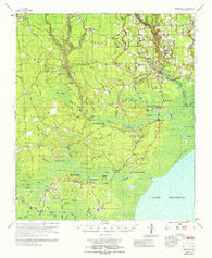 Springfield Louisiana Historical topographic map, 1:62500 scale, 15 X 15 Minute, Year 1965