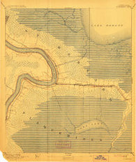 St. Bernard Louisiana Historical topographic map, 1:62500 scale, 15 X 15 Minute, Year 1892