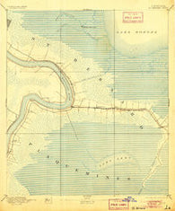 St. Bernard Louisiana Historical topographic map, 1:62500 scale, 15 X 15 Minute, Year 1892
