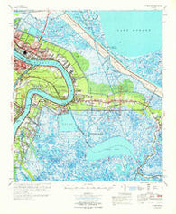 St. Bernard Louisiana Historical topographic map, 1:62500 scale, 15 X 15 Minute, Year 1969