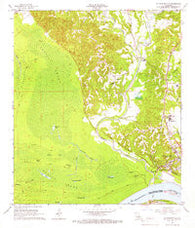 St. Francisville Louisiana Historical topographic map, 1:24000 scale, 7.5 X 7.5 Minute, Year 1965