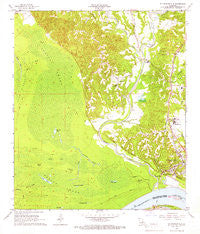 St. Francisville Louisiana Historical topographic map, 1:24000 scale, 7.5 X 7.5 Minute, Year 1965
