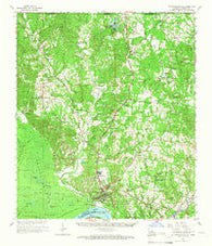St. Francisville Louisiana Historical topographic map, 1:62500 scale, 15 X 15 Minute, Year 1965