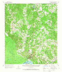 St. Francisville Louisiana Historical topographic map, 1:62500 scale, 15 X 15 Minute, Year 1965