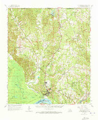 St. Francisville Louisiana Historical topographic map, 1:62500 scale, 15 X 15 Minute, Year 1965