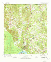 St. Francisville Louisiana Historical topographic map, 1:62500 scale, 15 X 15 Minute, Year 1965