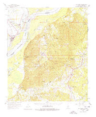 St. Joseph Louisiana Historical topographic map, 1:62500 scale, 15 X 15 Minute, Year 1958