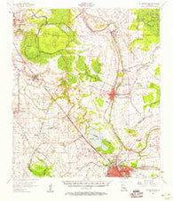 St. Martinville Louisiana Historical topographic map, 1:62500 scale, 15 X 15 Minute, Year 1957