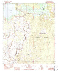 St. Maurice Louisiana Historical topographic map, 1:24000 scale, 7.5 X 7.5 Minute, Year 1983