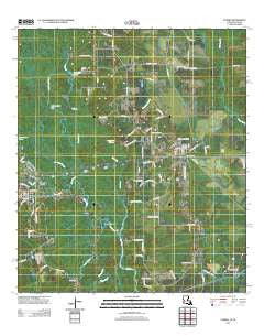 Starks Louisiana Historical topographic map, 1:24000 scale, 7.5 X 7.5 Minute, Year 2012