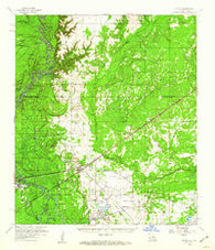 Starks Louisiana Historical topographic map, 1:62500 scale, 15 X 15 Minute, Year 1959