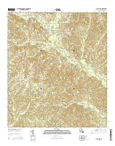State Line Louisiana Current topographic map, 1:24000 scale, 7.5 X 7.5 Minute, Year 2015