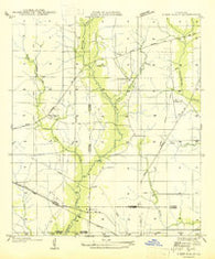 Steep Gully Louisiana Historical topographic map, 1:31680 scale, 7.5 X 7.5 Minute, Year 1947