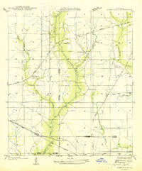 Steep Gully Louisiana Historical topographic map, 1:31680 scale, 7.5 X 7.5 Minute, Year 1947