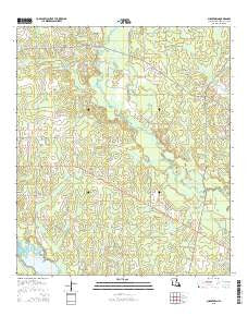 Sugartown Louisiana Current topographic map, 1:24000 scale, 7.5 X 7.5 Minute, Year 2015