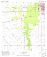 Sulphur Louisiana Historical topographic map, 1:24000 scale, 7.5 X 7.5 Minute, Year 1955