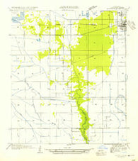 Sulphur Louisiana Historical topographic map, 1:31680 scale, 7.5 X 7.5 Minute, Year 1954