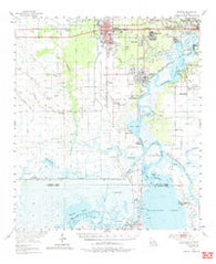 Sulphur Louisiana Historical topographic map, 1:62500 scale, 15 X 15 Minute, Year 1955