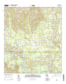 Sun Louisiana Current topographic map, 1:24000 scale, 7.5 X 7.5 Minute, Year 2015