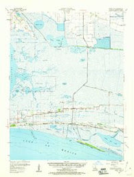 Sweet Lake Louisiana Historical topographic map, 1:62500 scale, 15 X 15 Minute, Year 1955