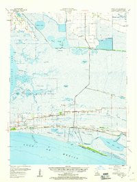 Sweet Lake Louisiana Historical topographic map, 1:62500 scale, 15 X 15 Minute, Year 1955
