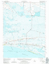 Sweet Lake Louisiana Historical topographic map, 1:62500 scale, 15 X 15 Minute, Year 1955