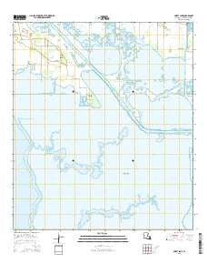 Sweet Lake Louisiana Current topographic map, 1:24000 scale, 7.5 X 7.5 Minute, Year 2015