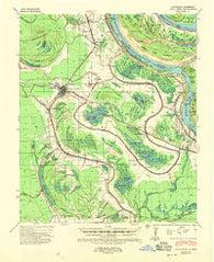 Talla Bena Louisiana Historical topographic map, 1:62500 scale, 15 X 15 Minute, Year 1939