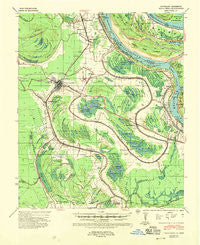 Talla Bena Louisiana Historical topographic map, 1:62500 scale, 15 X 15 Minute, Year 1939
