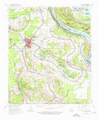 Talla Bena Louisiana Historical topographic map, 1:62500 scale, 15 X 15 Minute, Year 1965