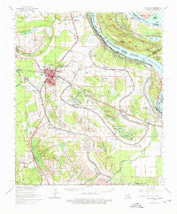 Talla Bena Louisiana Historical topographic map, 1:62500 scale, 15 X 15 Minute, Year 1965