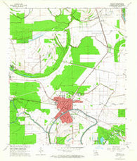 Tallulah Louisiana Historical topographic map, 1:24000 scale, 7.5 X 7.5 Minute, Year 1963