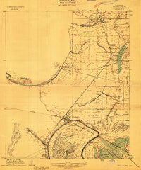 Tallulah Louisiana Historical topographic map, 1:24000 scale, 7.5 X 7.5 Minute, Year 1909