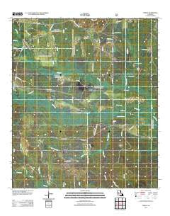 Temple Louisiana Historical topographic map, 1:24000 scale, 7.5 X 7.5 Minute, Year 2012